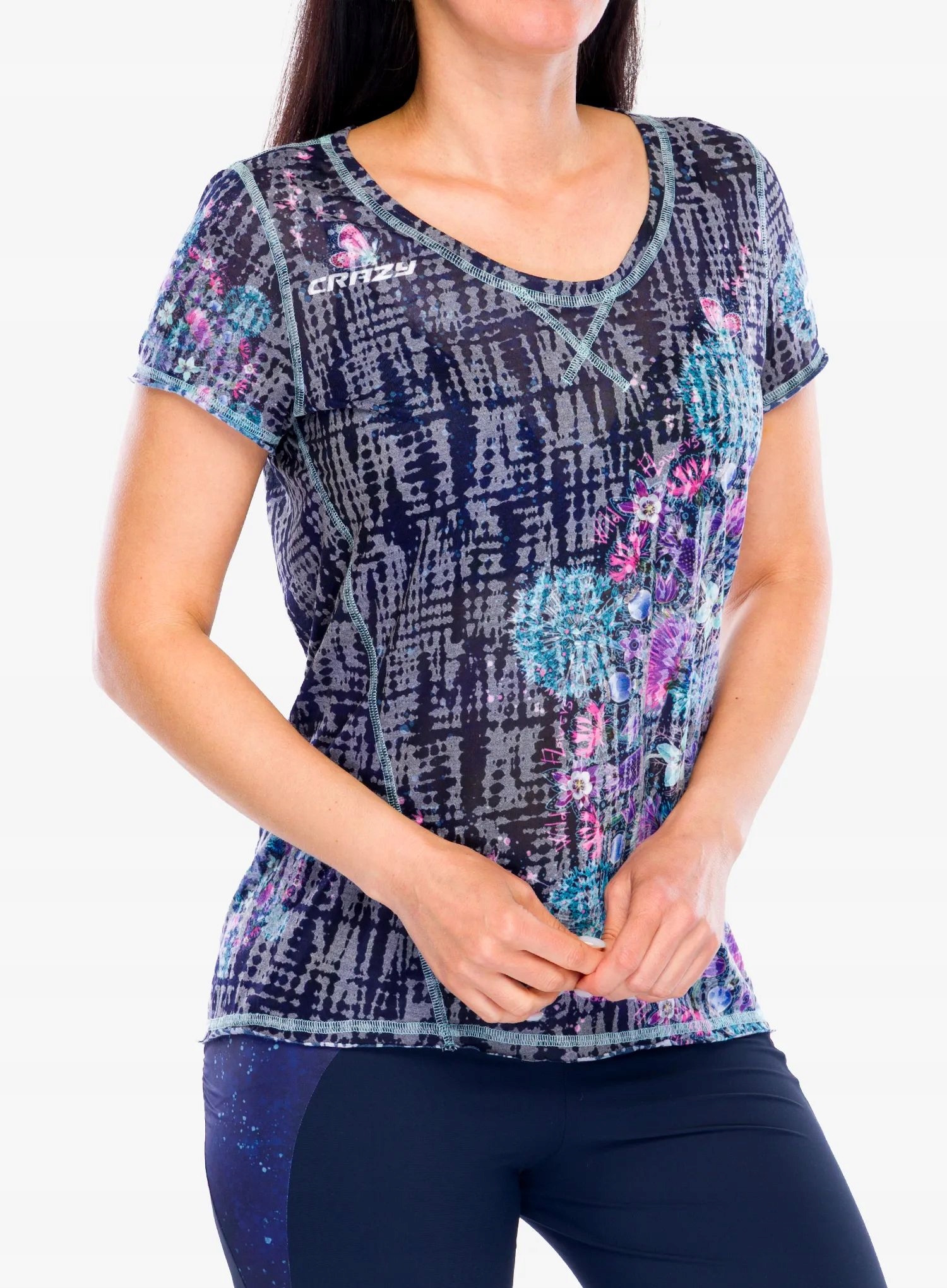 Dámské rychleschnoucí tričko Crazy Shirt Aloha mandala S
