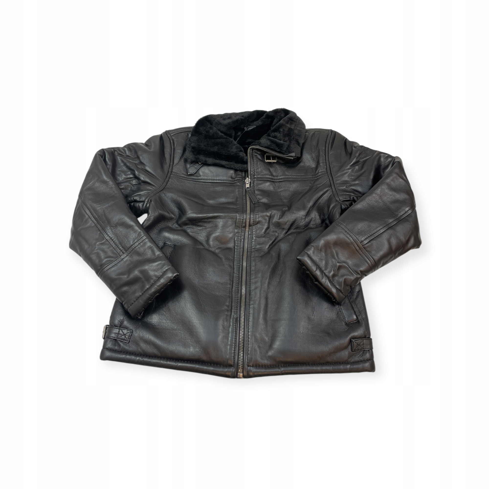 kožená bunda s kožichem Real Leather M