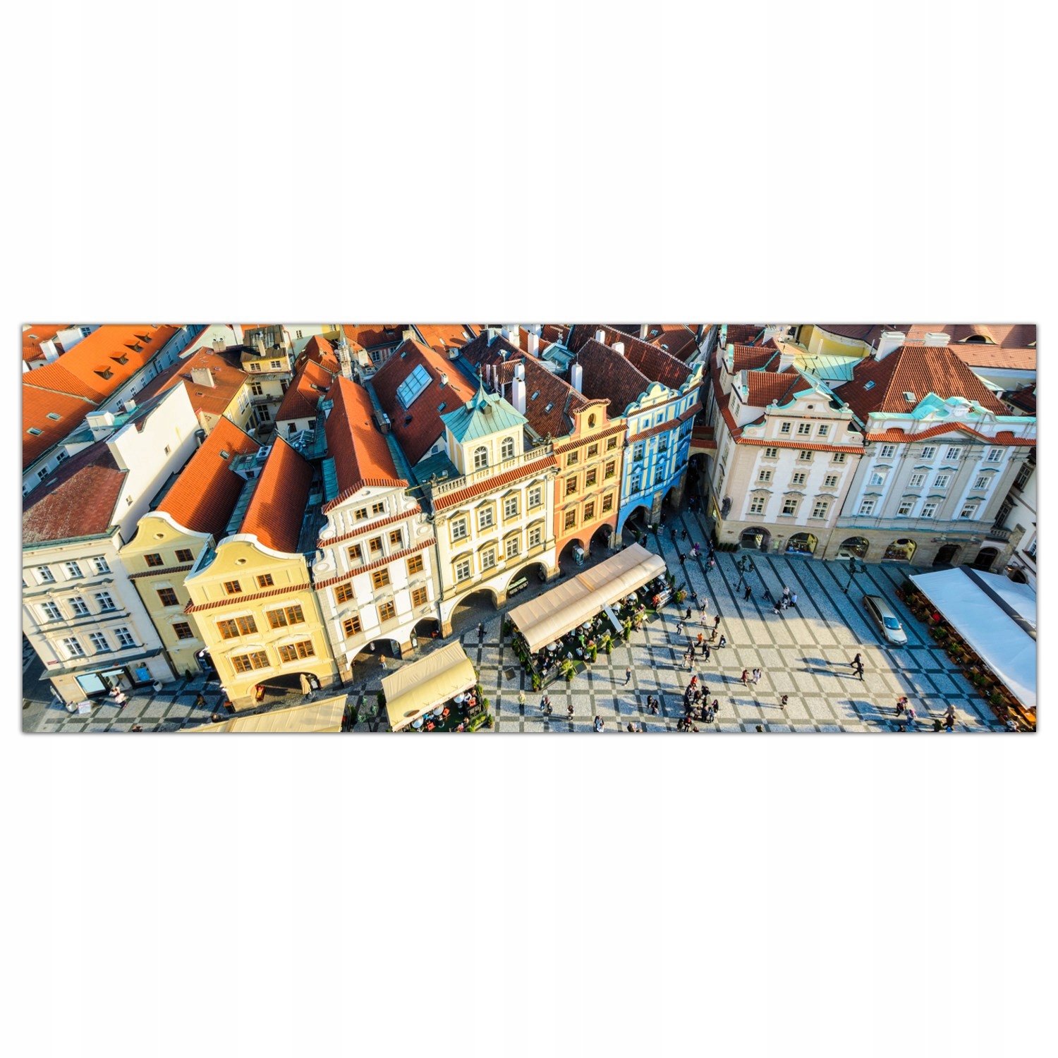 

Hartowany Obraz Szklany Praga Miasto Domy 125x50