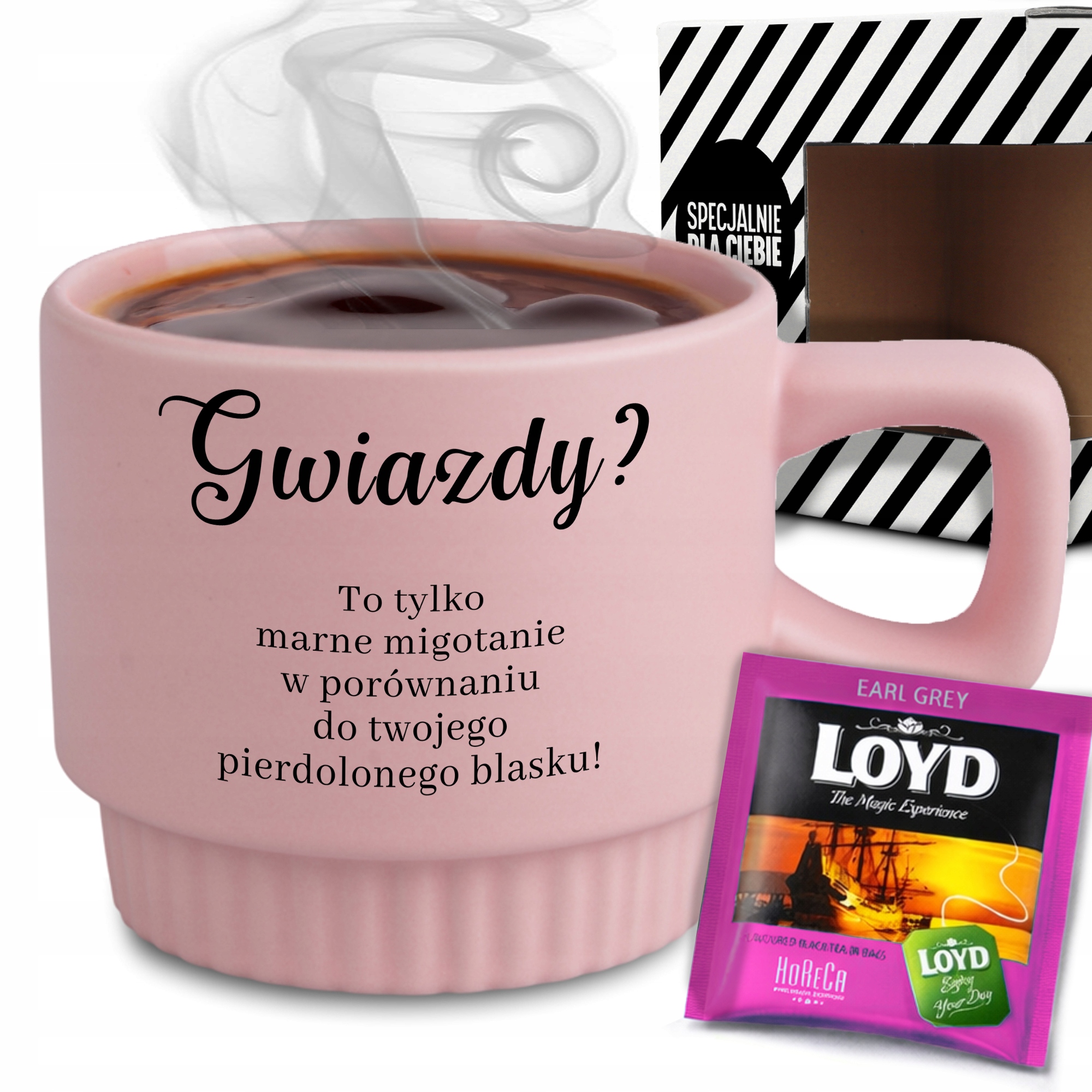 Šálka Krabička Čaj Ružové Hviezdy? Je To Len Blikanie Pri Vás Darček