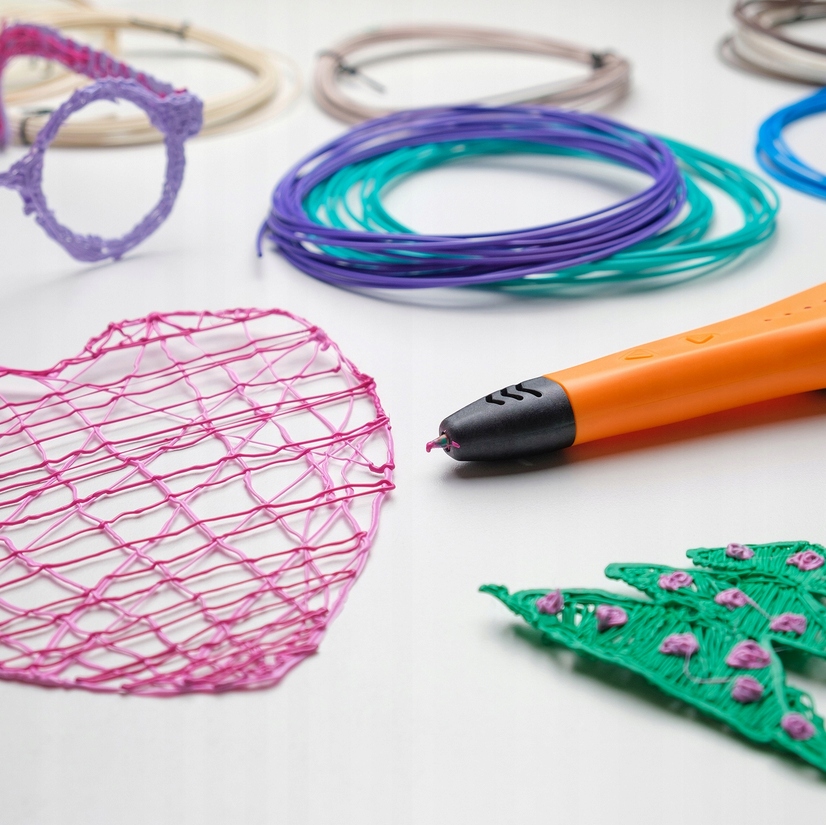 FILAMENT DO DŁUGOPISU 3D PEN PLA 1,75MM ZESTAW KOLORÓW ULTRA 1,75 MM -500M Przeznaczenie długopis