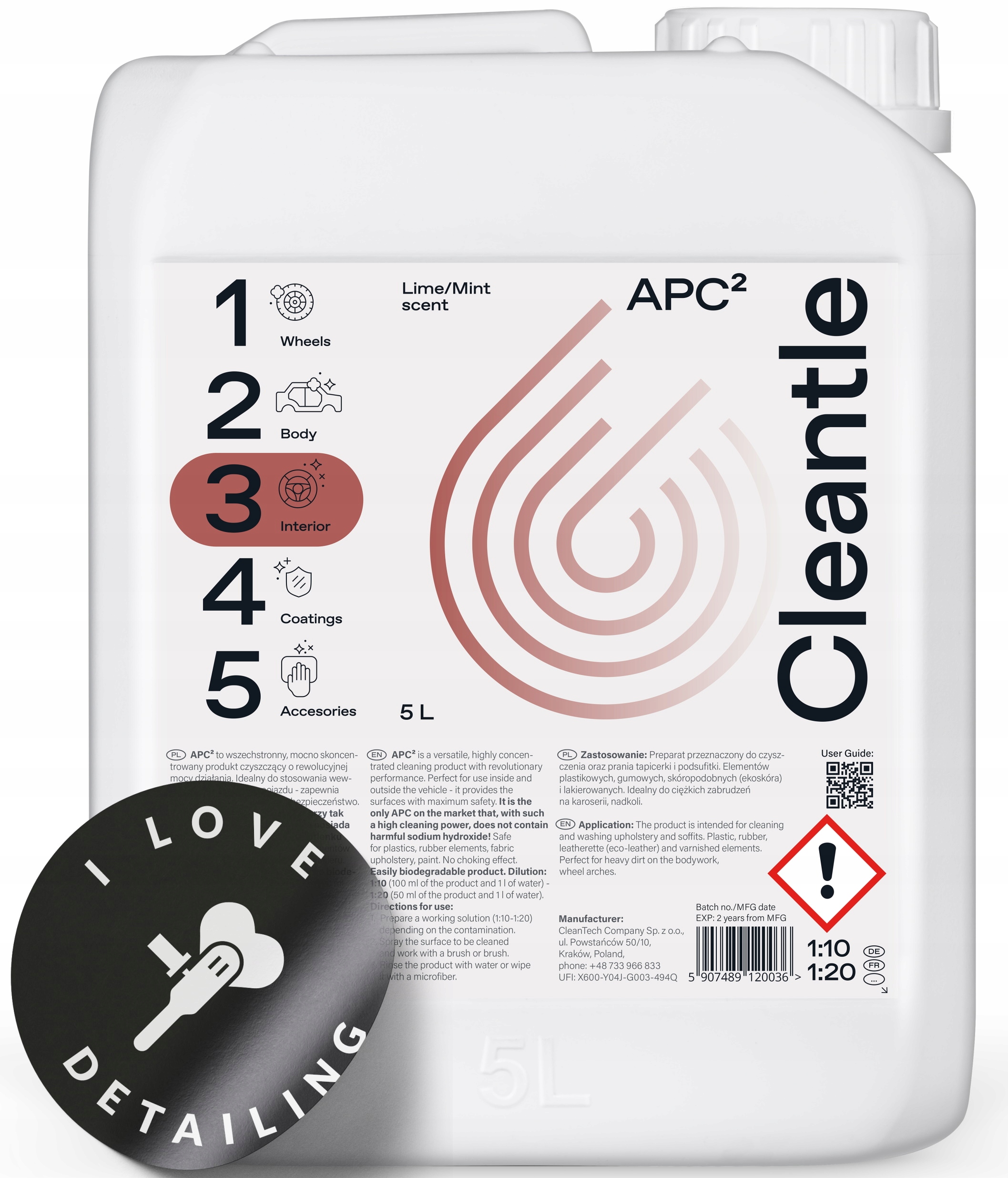 CLEANTLE APC Uniwersalny środek czyszczący 5L