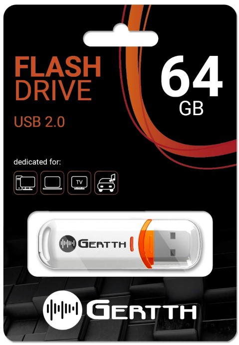 Hordozható memória Gertth pendrive 64GB Usb 2.0