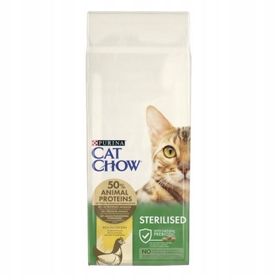 Cat Chow krmivo suché kuře 15 kg