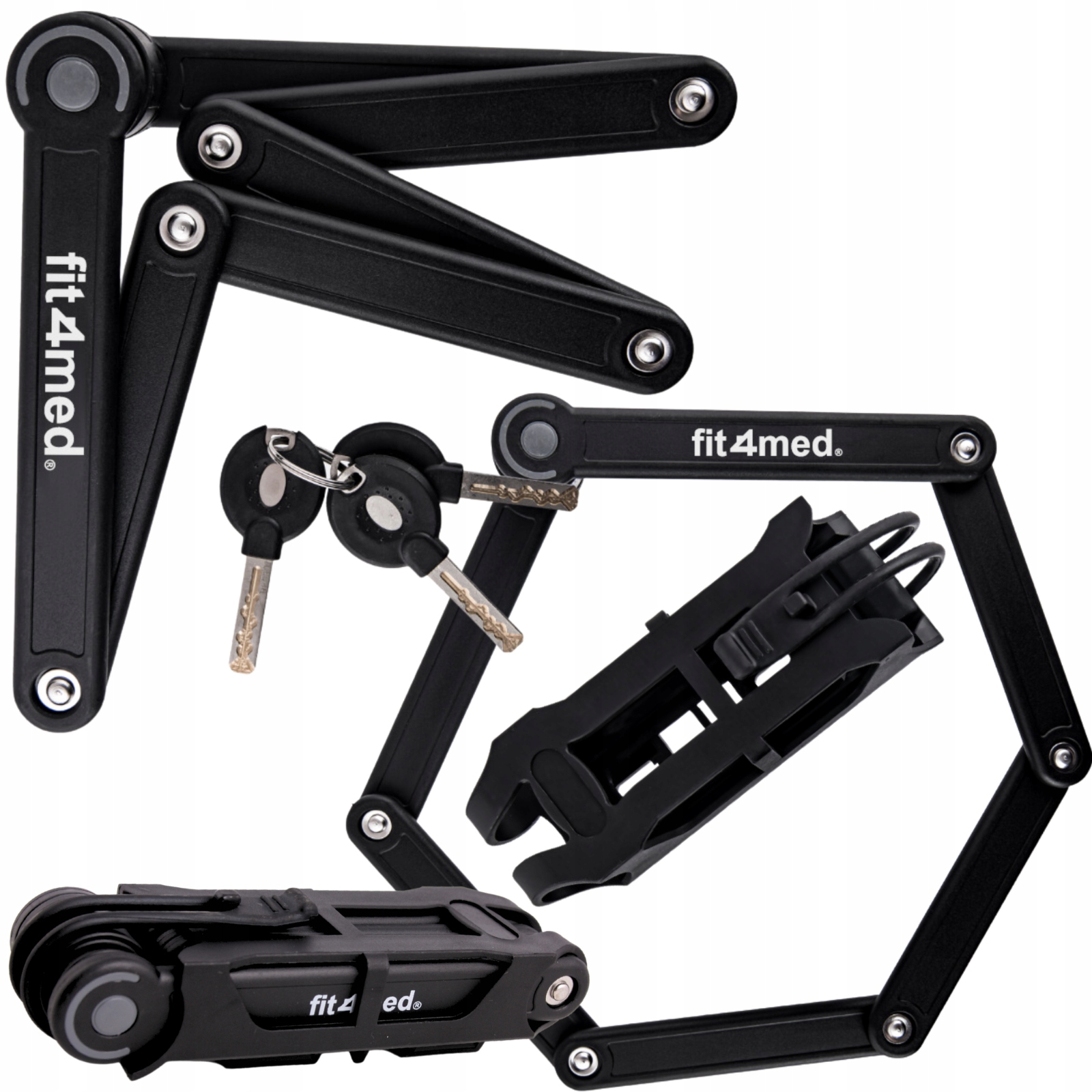 ZAMEK ROWEROWY ZAPIĘCIE SKŁADANE BLOKADA ROWERU SOLIDNY BEZPIECZNY DO RAMY EAN (GTIN) 5903738820658