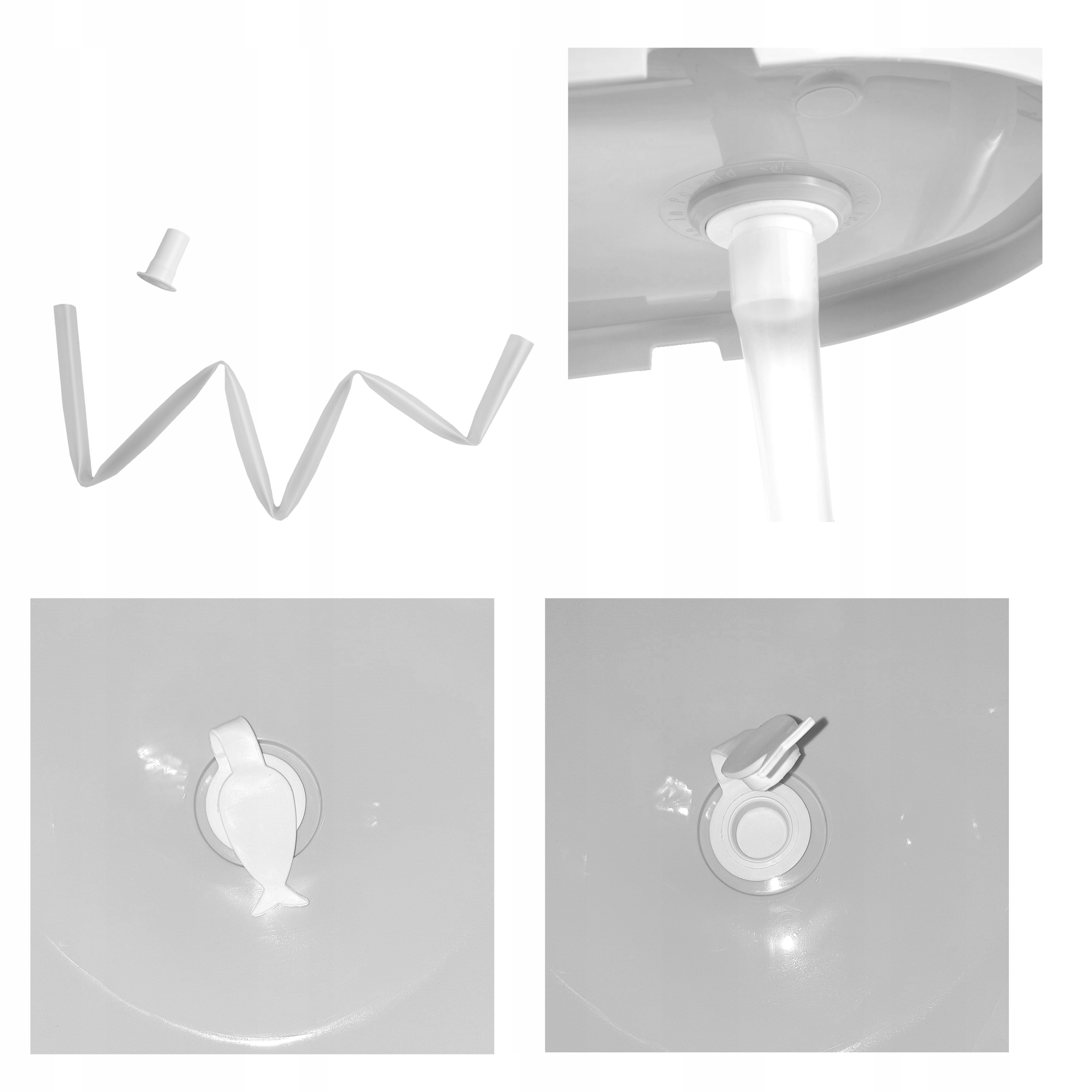 WANIENKA wanna 86 KOREK ODPŁYW STOJAK STELAŻ termometr Tega Wysokość produktu 86 cm