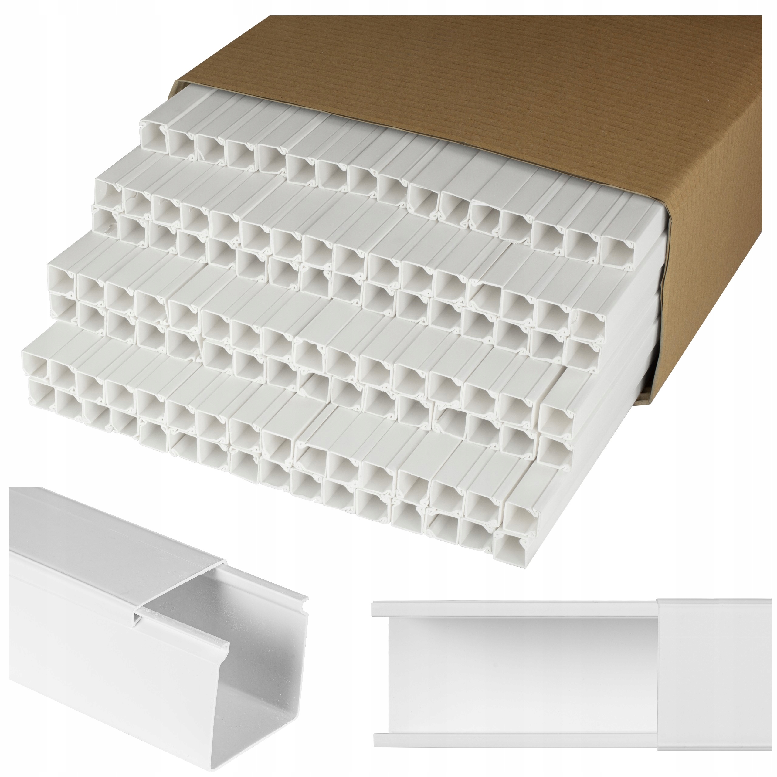 Listwa Kanał Kablowy Bkk 16x16mm 266m (133szt) Korytko Koryto Pokrywa Neku