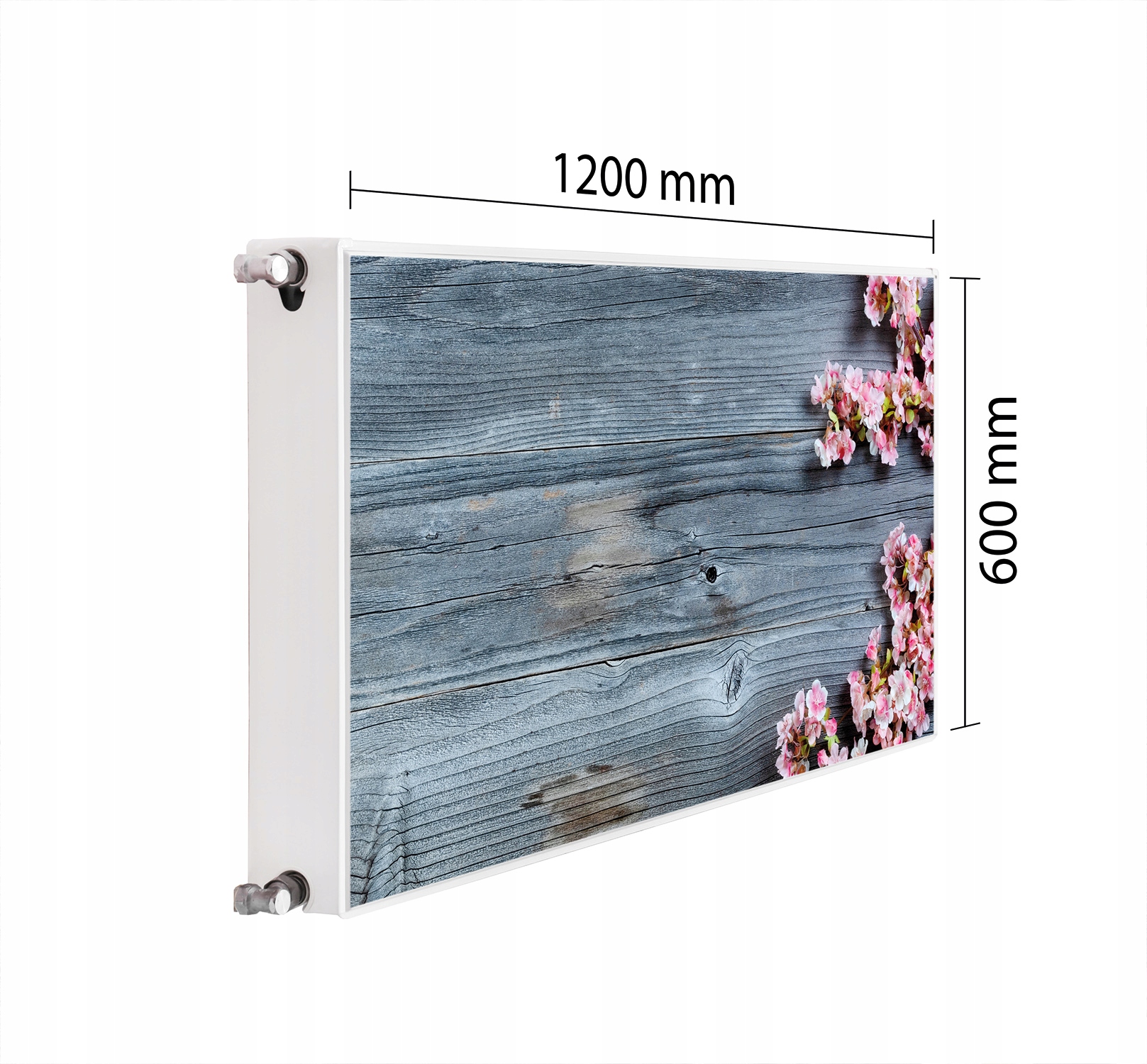 Maskovač Kryt Radiátoru 120x60 Dřevo Podložka Magnet