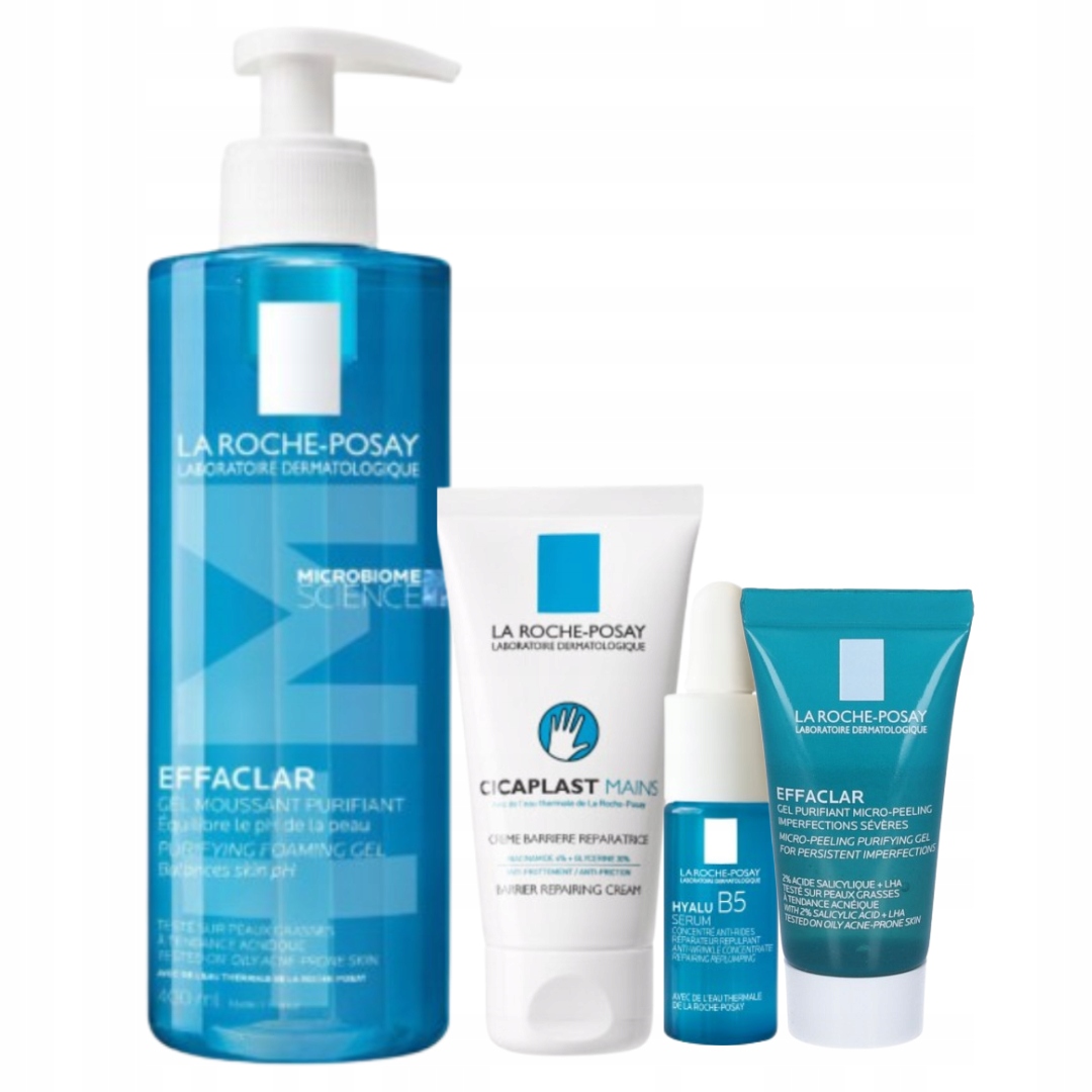 La Roche-Posay Effaclar Żel 400ml Cicaplast Mains B5 krem do rąk 50ml