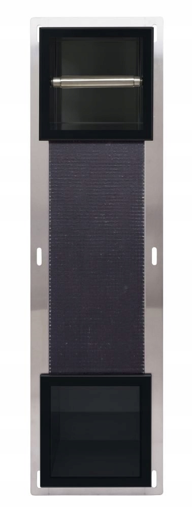 Držák na toaletní papír s vnitřním úložným prostorem Wall-Box Paper 2 Black
