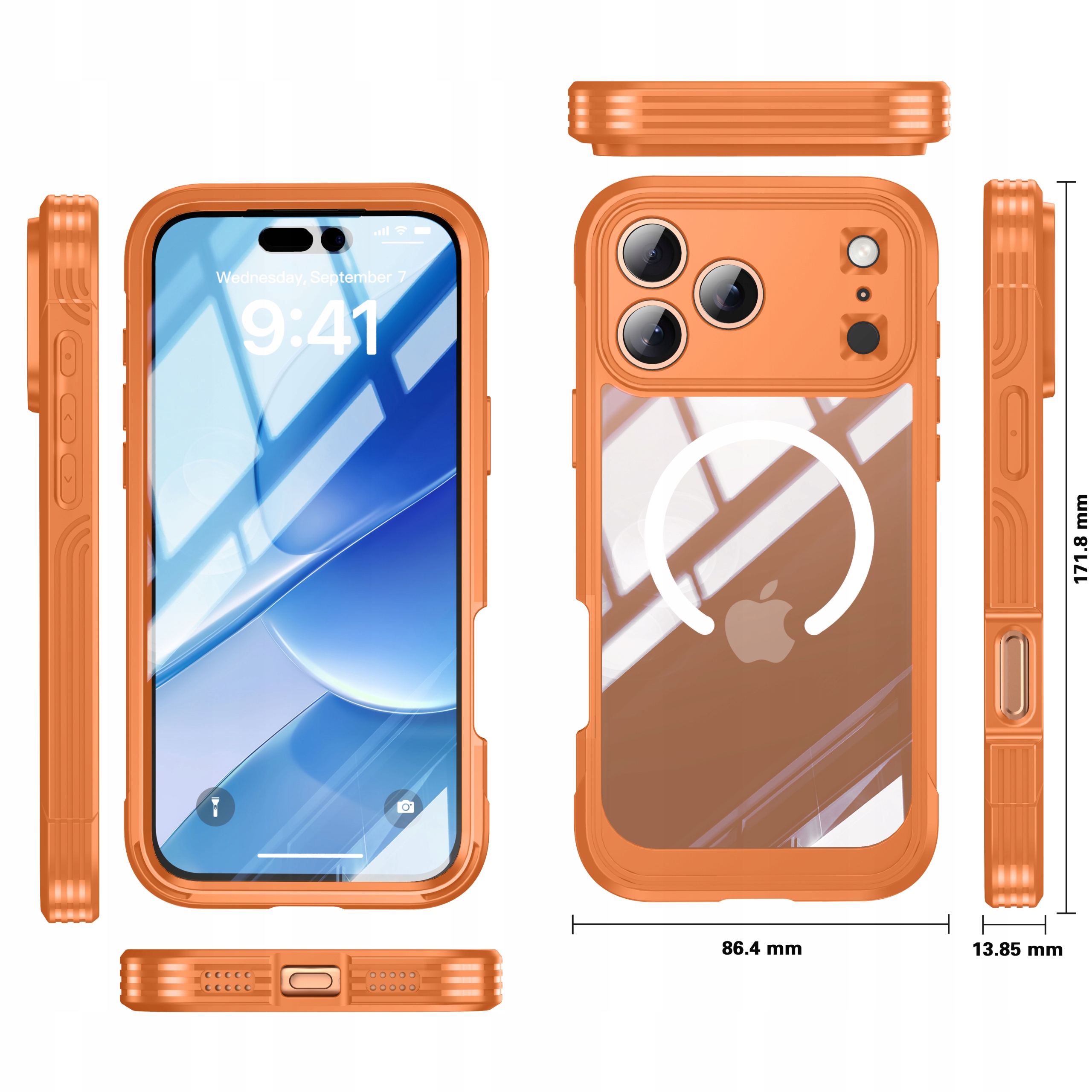 Exoguard Case Etui 360° Magsafe Wytrzymała Obudowa Apple iPhone 17 Pro Max
