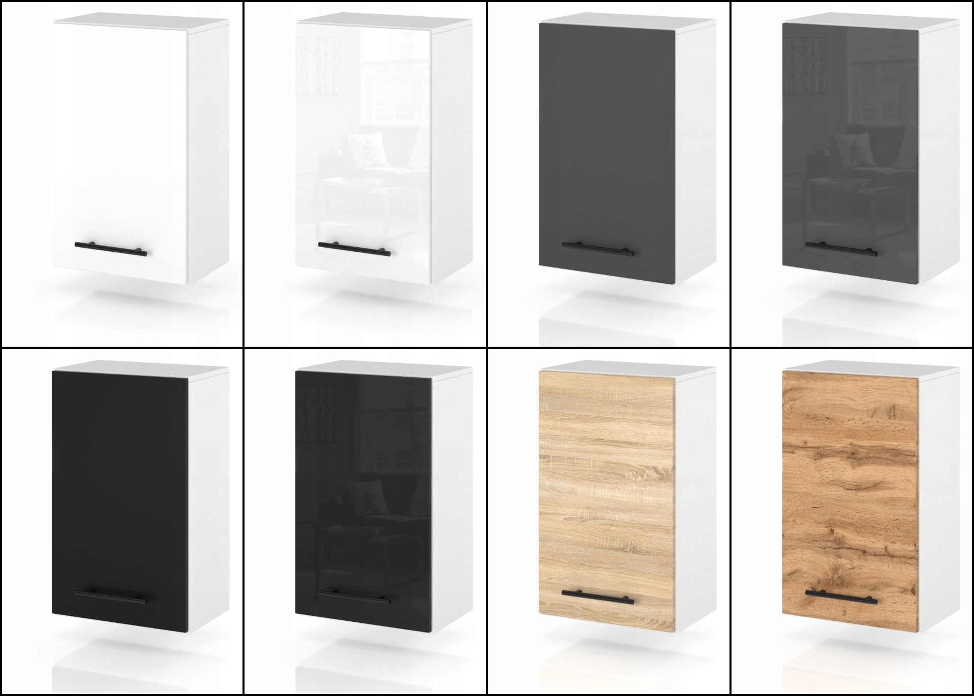 SZAFKA KUCHENNA GÓRNA WISZĄCA GRAFIT 40CM Marka Concordia