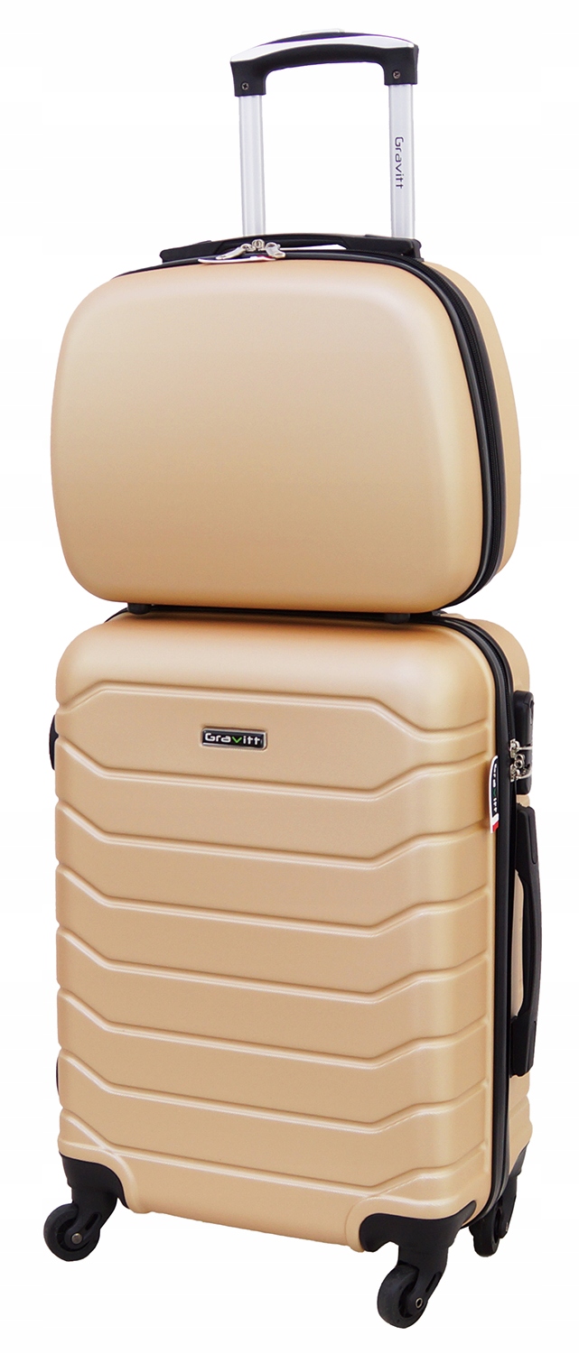 Zestaw Walizek 2w1 Walizka Podróżna Na Kółkach Kuferek Gravitt 931