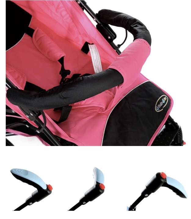 WÓZEK SPACEROWY SPACERÓWKA PARASOLKA + DODATKI Waga wózka 7.8 kg