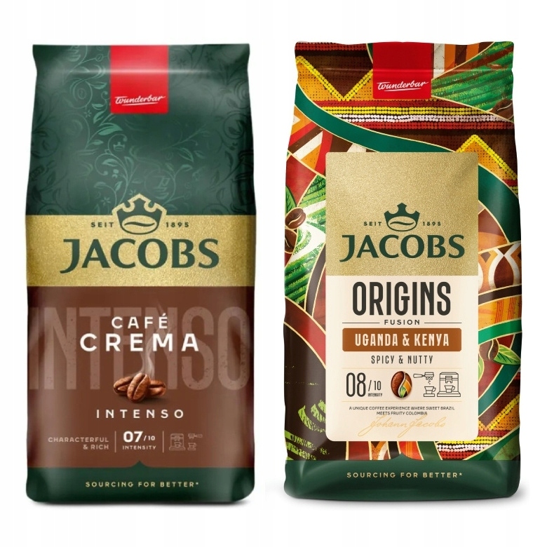 Levně Káva zrnková Jacobs Crema Intenso 1 kg Jacobs Origins Kenya&Uganda 1 kg