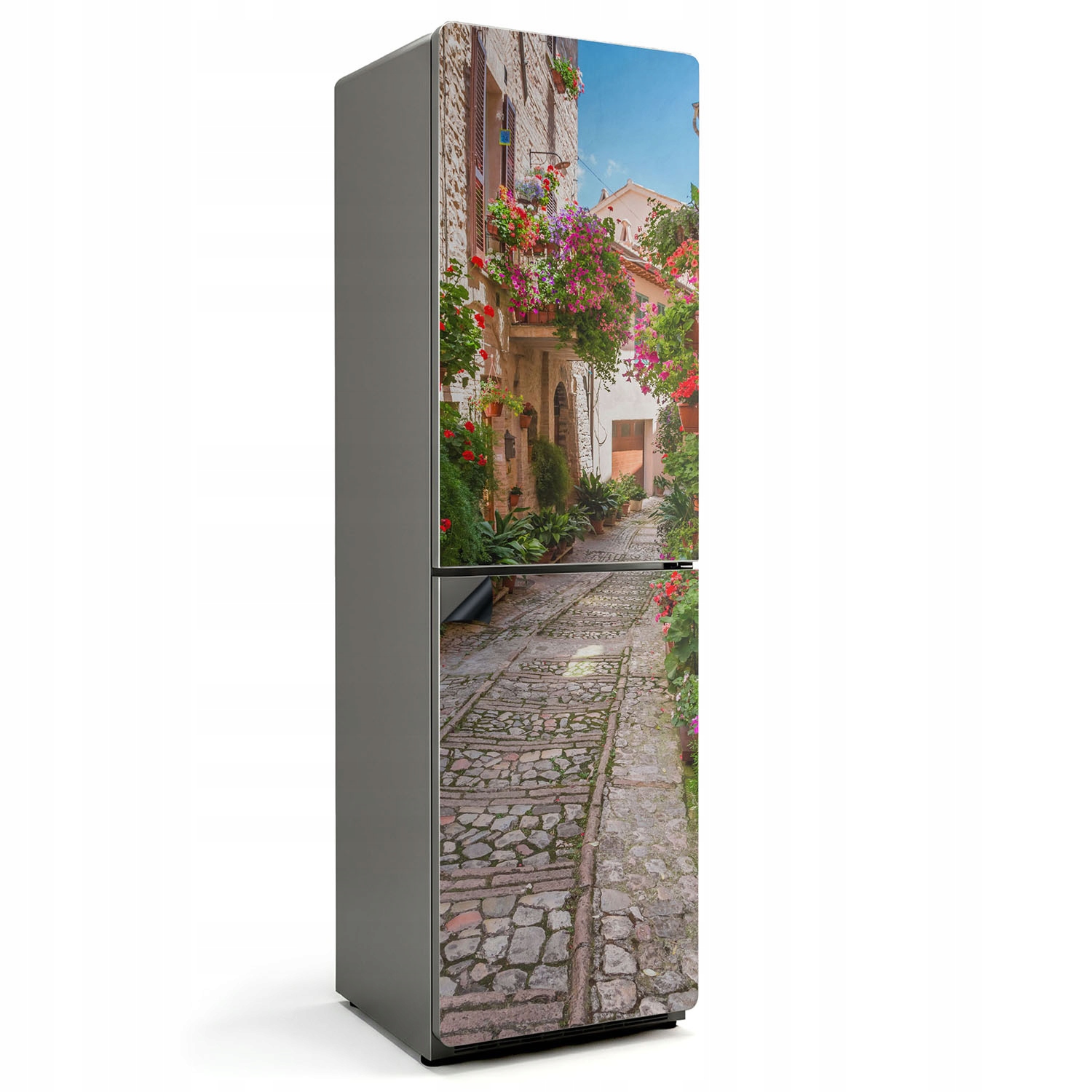 Elegantná magnetická podložka na chladničku Očarujúca ulička s kvetmi 60x205