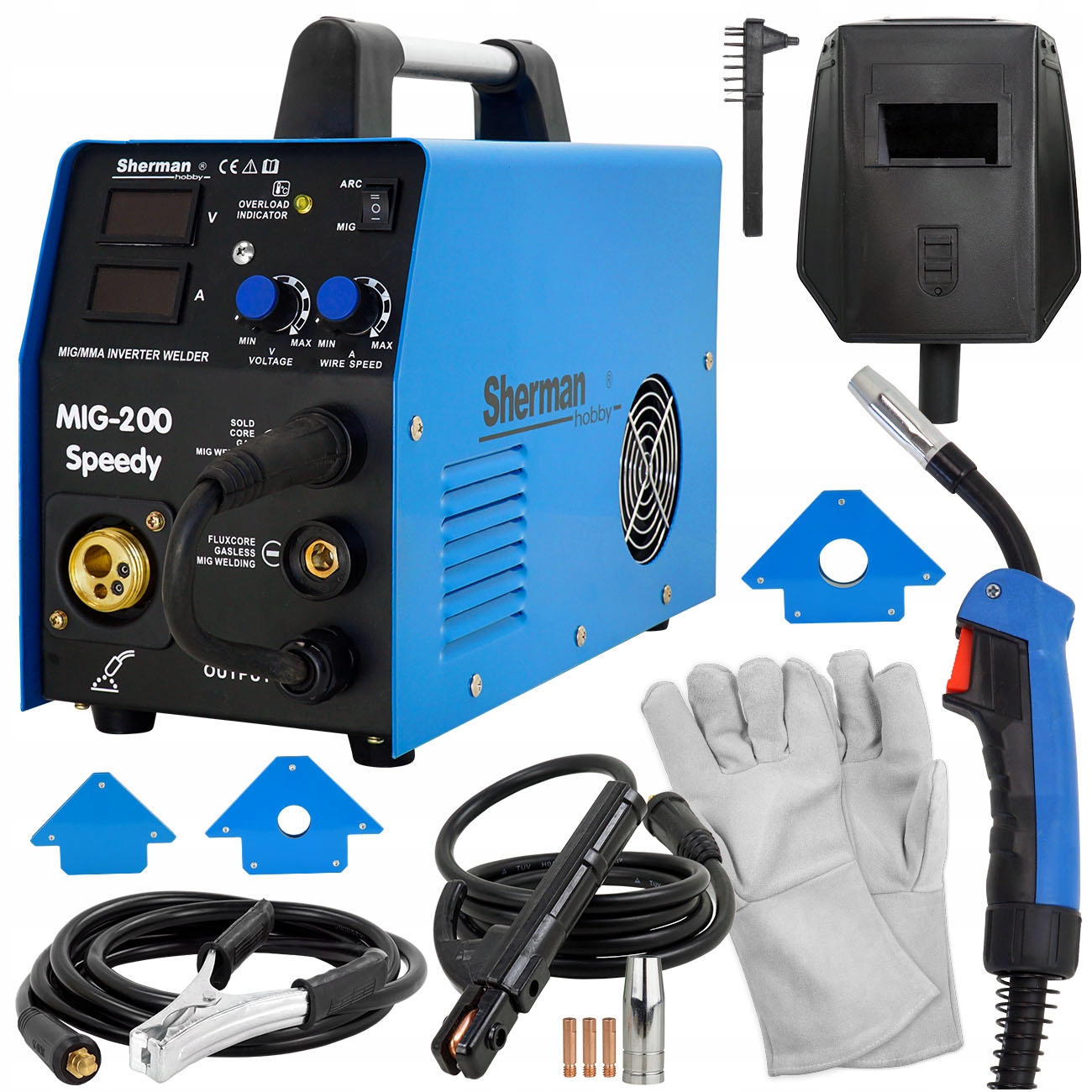 

Spawarka 2w1 Mig 200A Mag Mma migomat zestaw