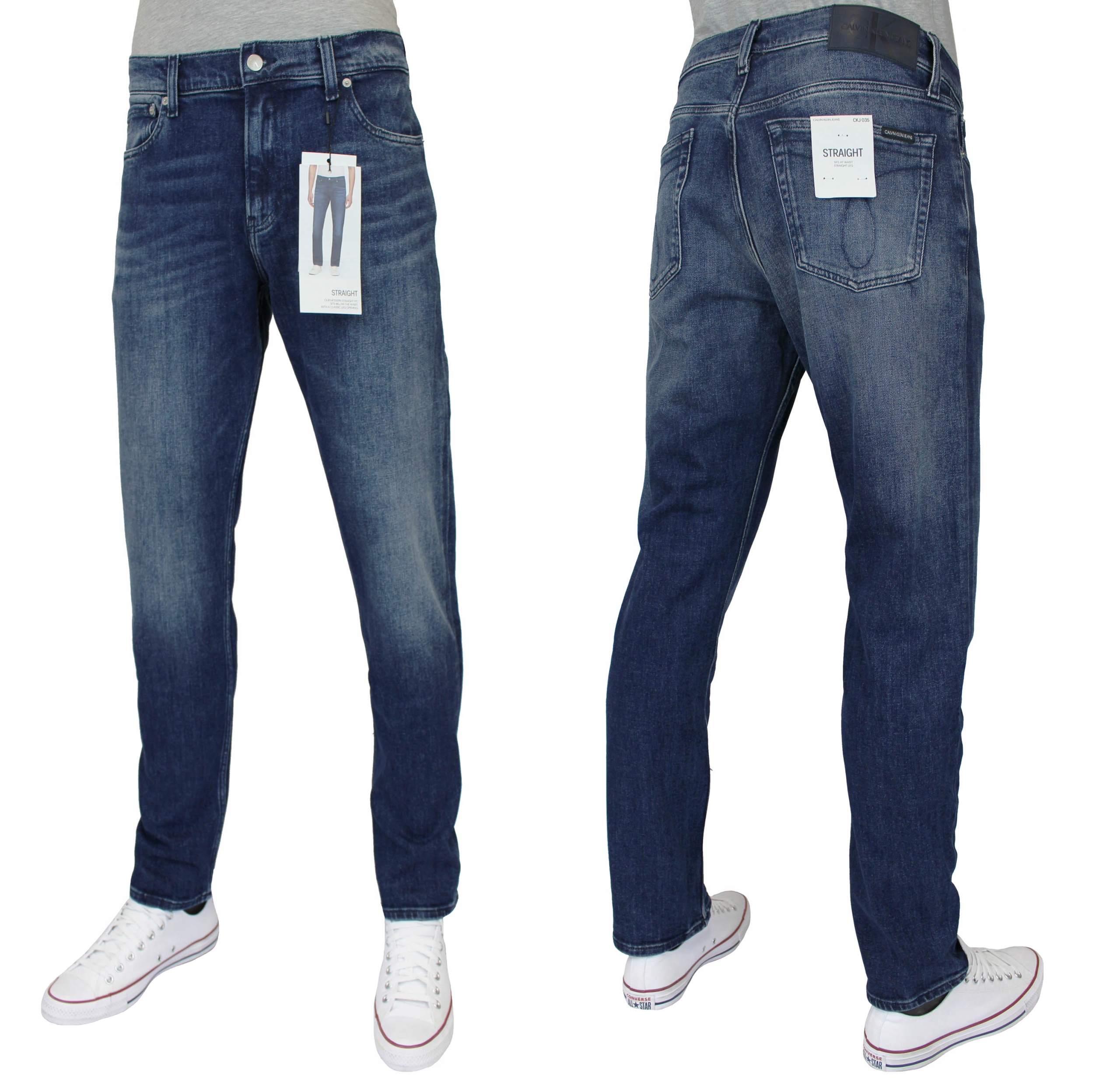 CALVIN KLEIN JEANS SPODNIE MĘSKIE |J30J317218 1BJ |W31 L32