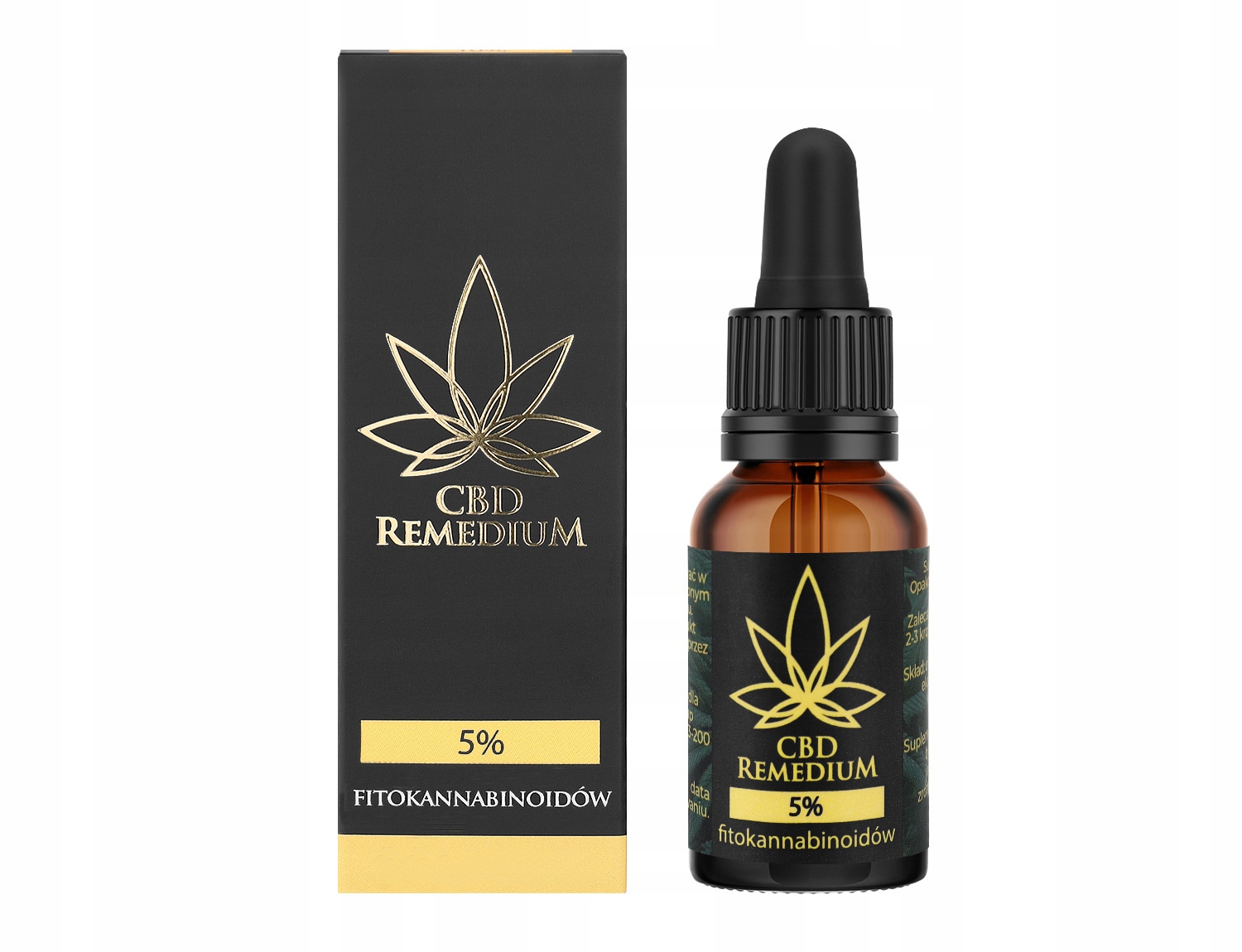 

Olejek konopny Cbd Remedium 5% (bez Thc) 10 ml