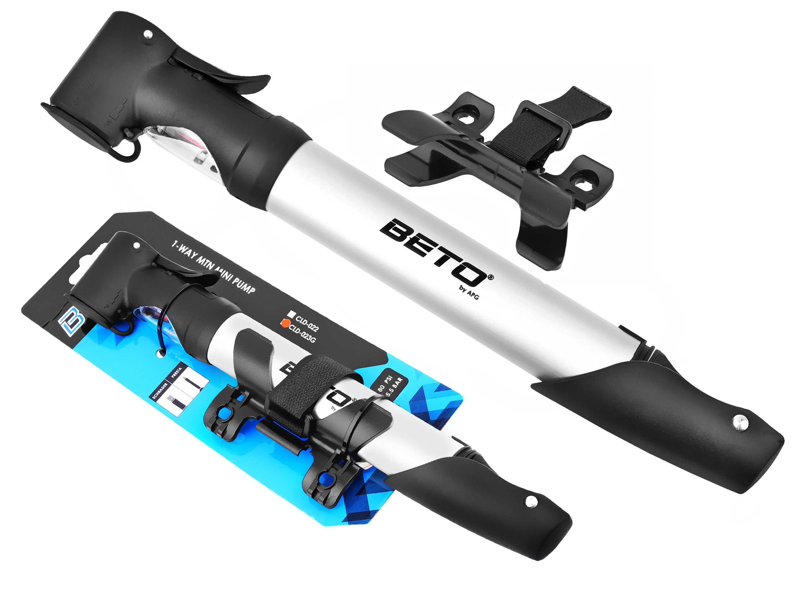 

Pompka Rowerowa Beto z manometrem Alu Double 023