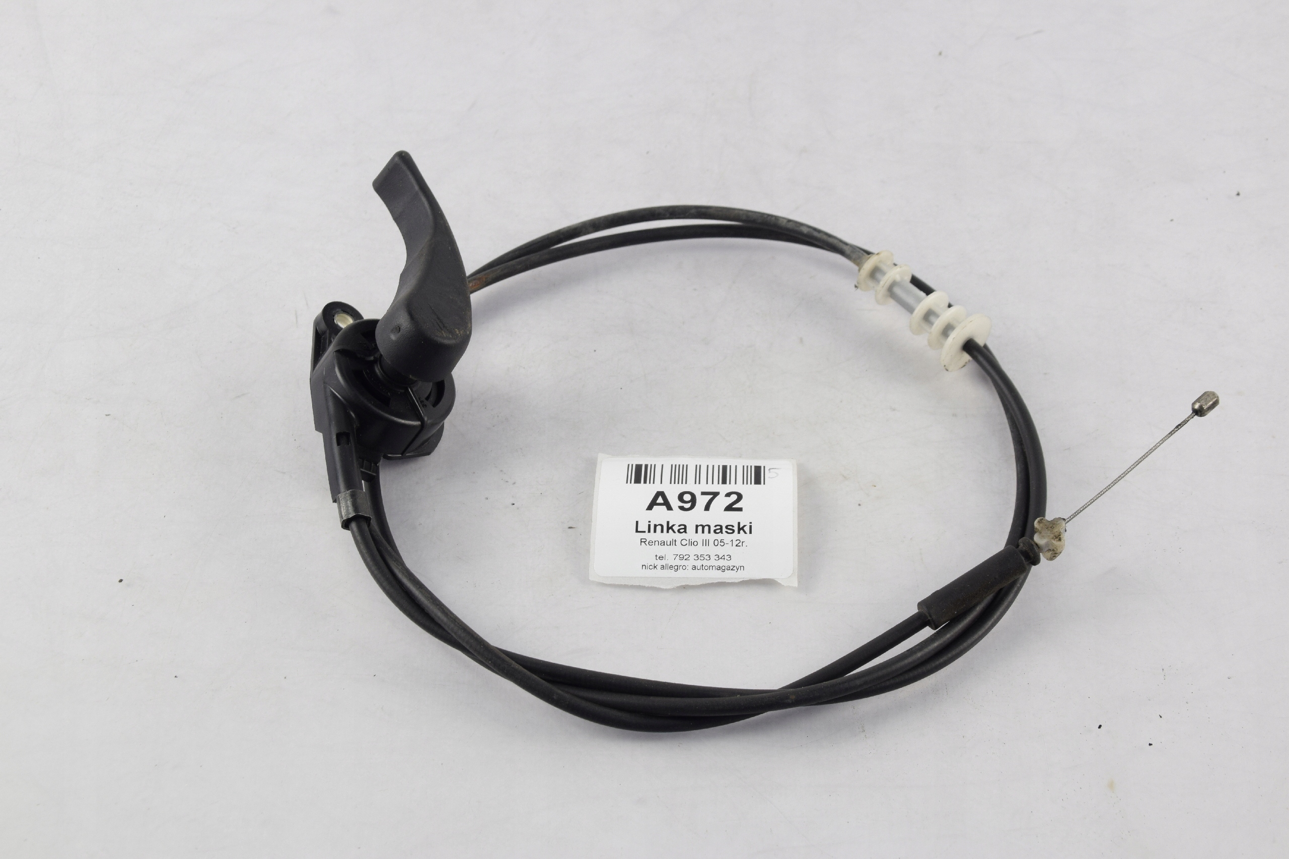 Трос трос відкривання капота Clio III 3 05-12 r.