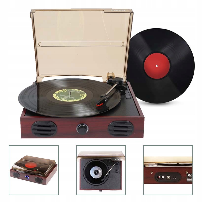 

Gramofon Fenton Retro MP3 Usb głośniki winyl