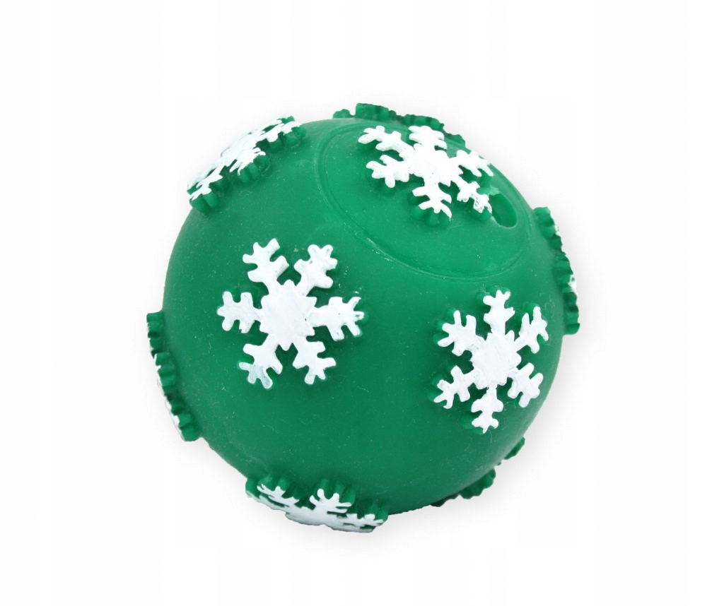 

Piłka z płatkami śniegu zielona 7,5cm Mała dla Psa