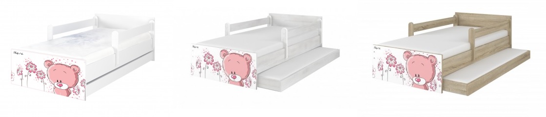 Łóżko dziecięce MAX 200x90 + materac + szuflada Powierzchnia spania 90x200