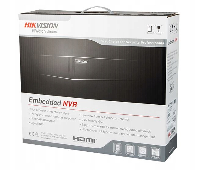 REJESTRATOR MONITORINGU IP HIKVISION 16 KANAŁÓW DO 8MPx + Switch 16x PoE Marka Hikvision