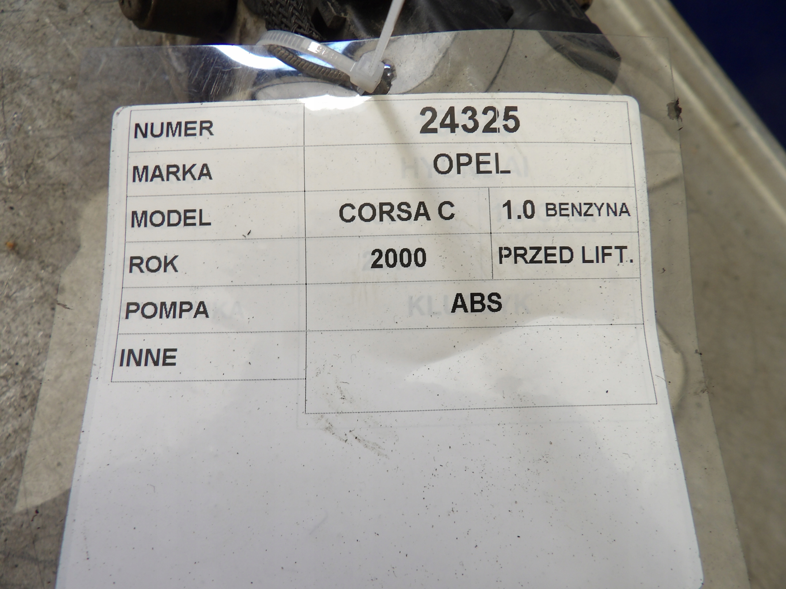Opel Corsa C pump ABS 0265216478