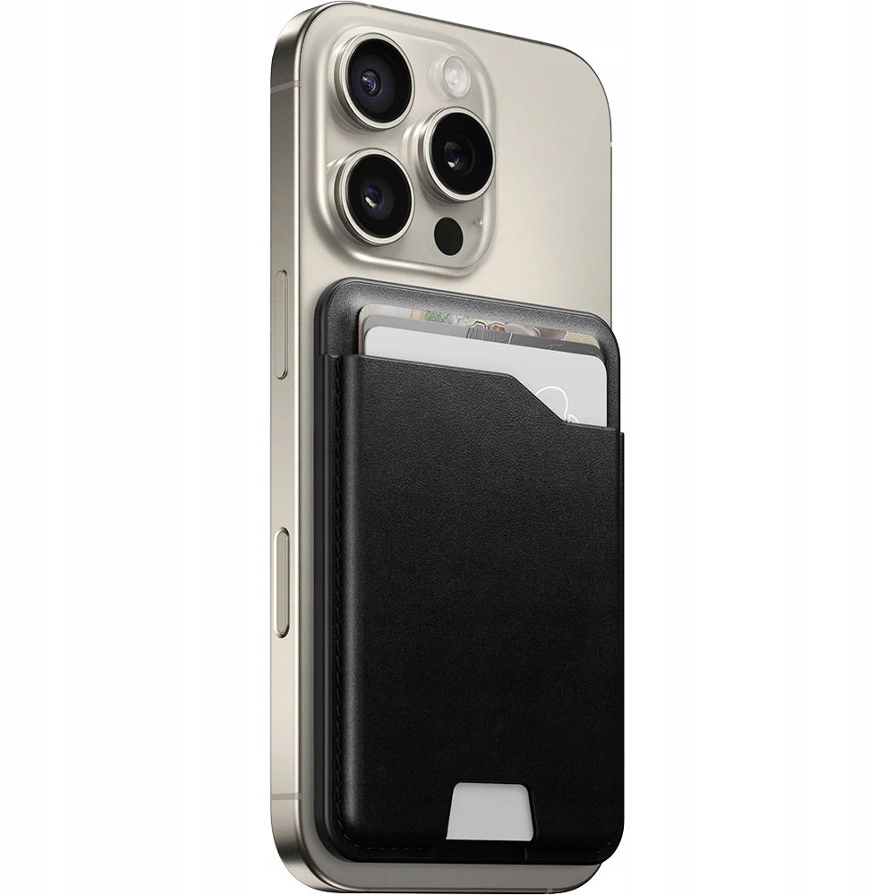 Peňaženka z pravej kože, pre MagSafe, magnetická, Nomad, na 4 kusy, malá