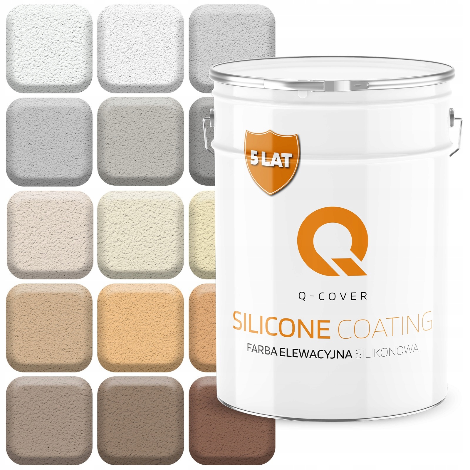 Fasádna Silikónová Fasádna Farba 10 L Vonkajšia Na Fasády 16 Farieb Uv