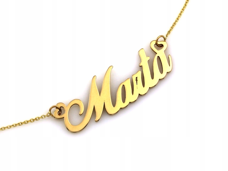 Náhrdelník s jménem Marta ze zlata 585 14k 2.54g jako dárek pro ženu
