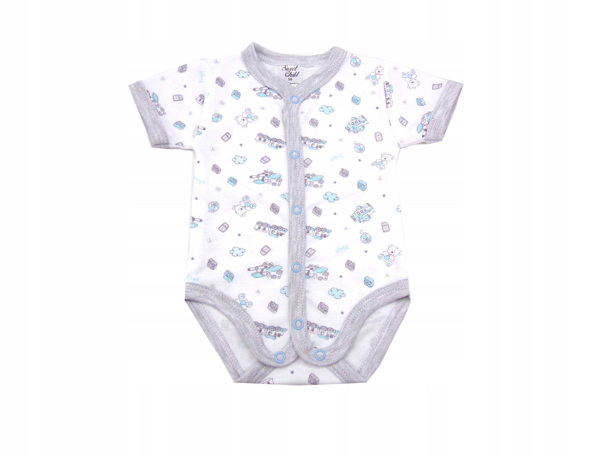 

Body rozpinane krótki rękaw 68 sweetchild