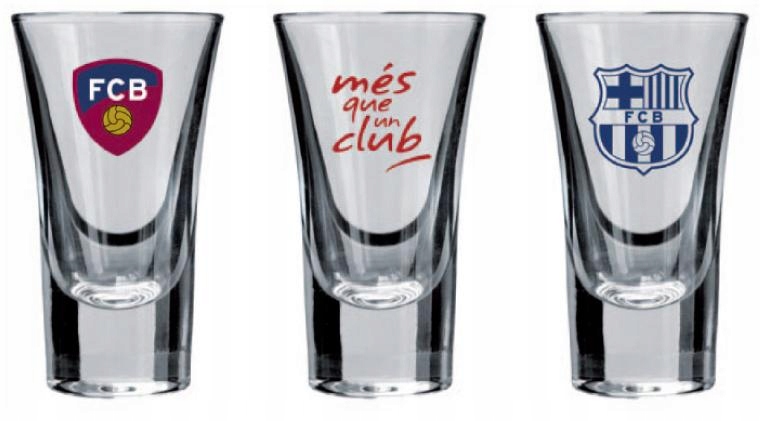 

Fc Barcelona kieliszki do wódki tequili 50ml x3szt