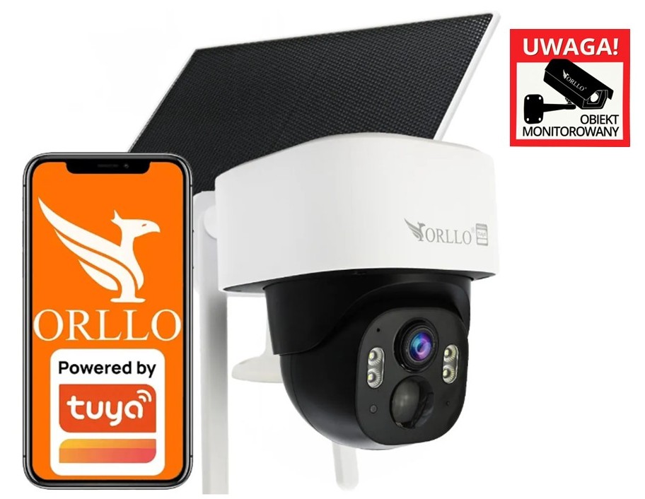 Venkovní kamera Orllo TZ1 4G Lte Sim Mrak Solární panel