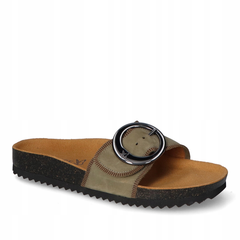 Nazouváky Caprice 9-27400-20/773 Zelená nubuková tkanina 40