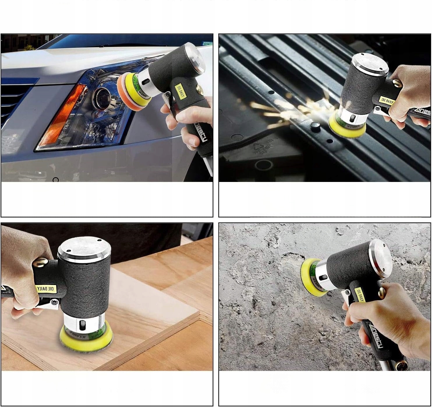 SZLIFIERKA MIMOŚRODOWA POLERKA SAMOCHODOWA MASZYNA POLERSKA OSCYLACYJNA Maksymalna prędkość obrotowa 1500 RPM
