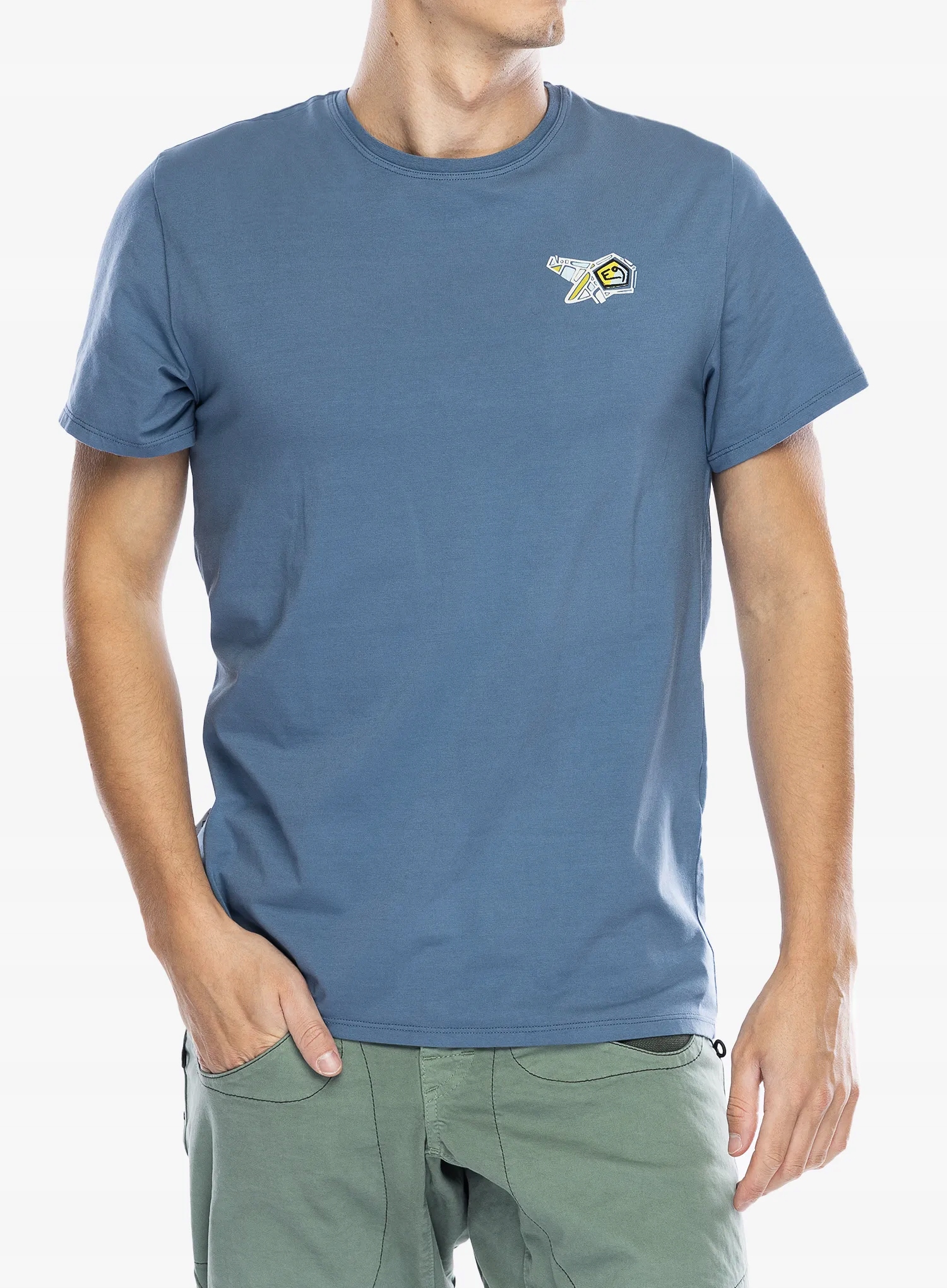 Bavlněné tričko E9 Onemove steel/blue XL