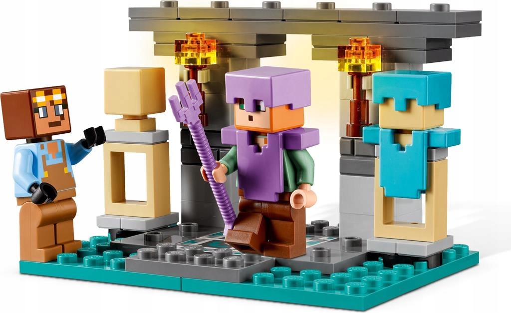 KLOCKI LEGO | MINECRAFT 21252 ZBROJOWNIA FIGURKI ZABAWKI DLA DZIECI + TORBA Marka LEGO