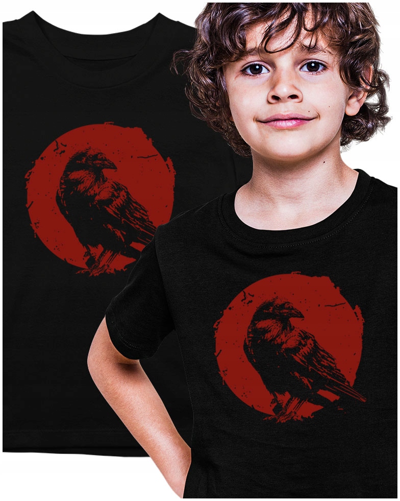 

Kruk Koszulka Krukiem Raven Księżyc 146