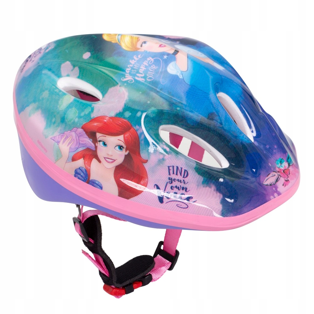 Kask rowerowy ochronny wrotki rolki hulajnoga Princess Księżniczki
