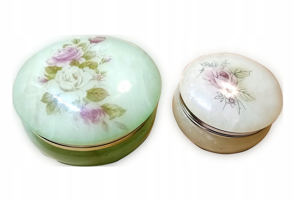 2x puzderko alabastrowe / alabaster