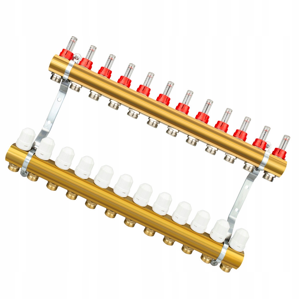 12 okruhový rozdělovač podlahového vytápění