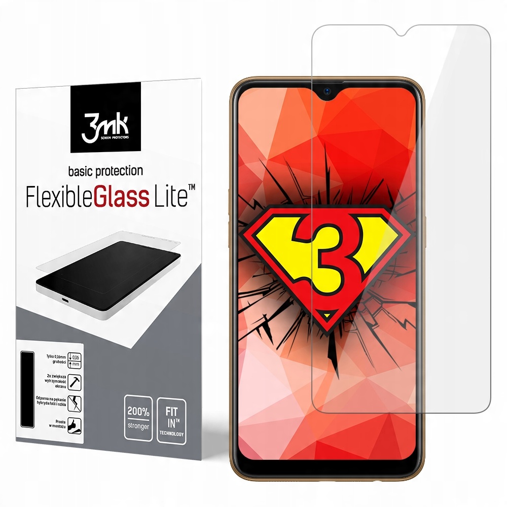 

Szkło Hybrydowe 3mk na ekran Przód ------ Oppo AX7