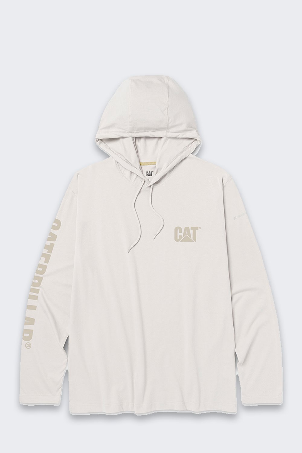 Tričko s kapucí Caterpillar Ls UPF50 Cream