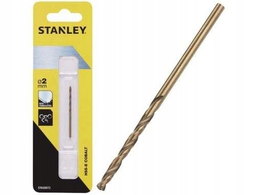 

Wiertło do metalu Hss-e Kobalt fi:2mm Stanley STA5