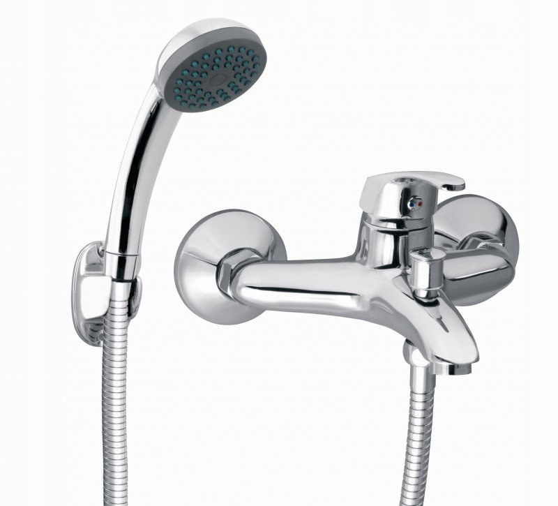 Nástěnná vanová baterie Basic, chrom