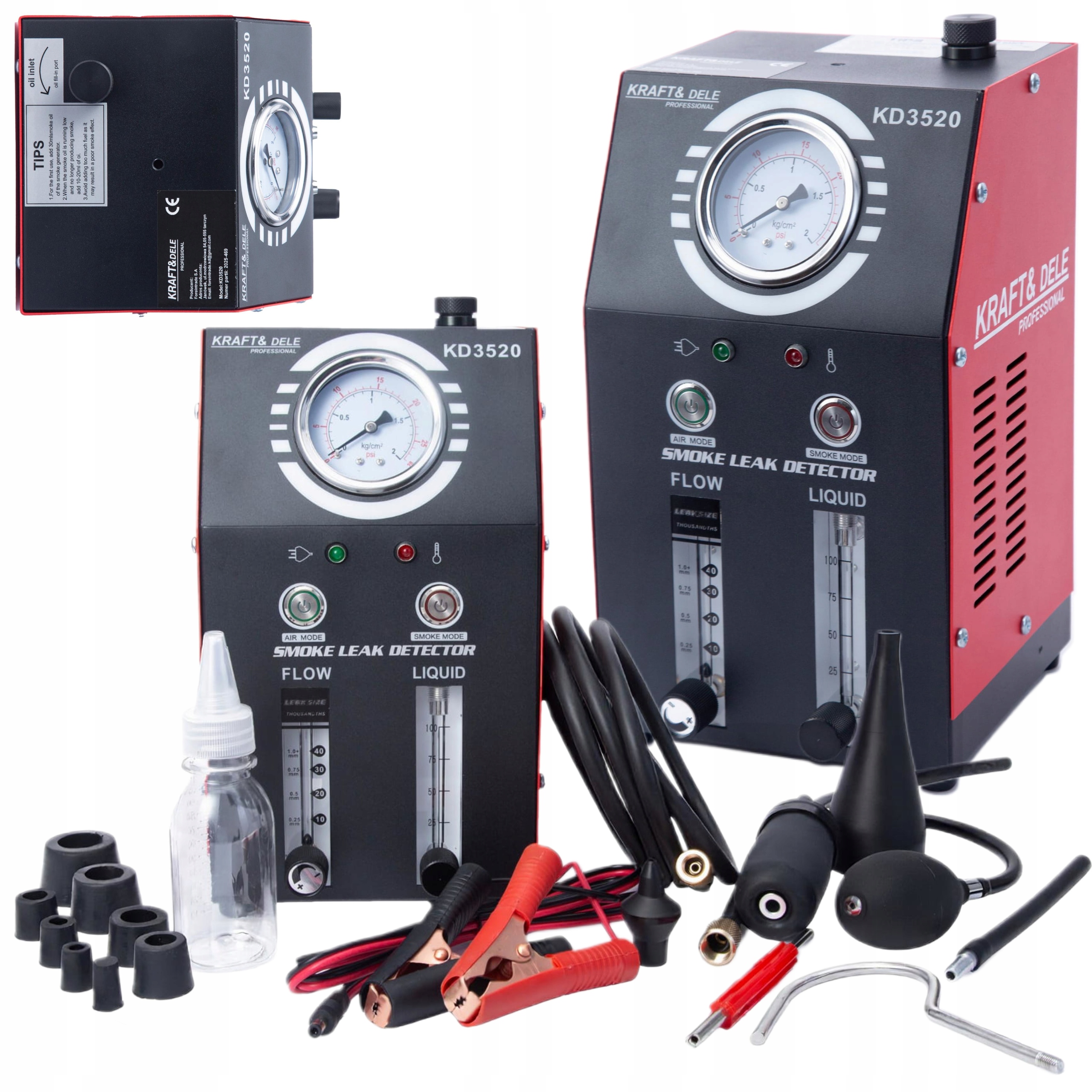 Generator Dymu Do Sprawdzenia Szczelność I Układów 12V 9l/MIN 30ML KD3520