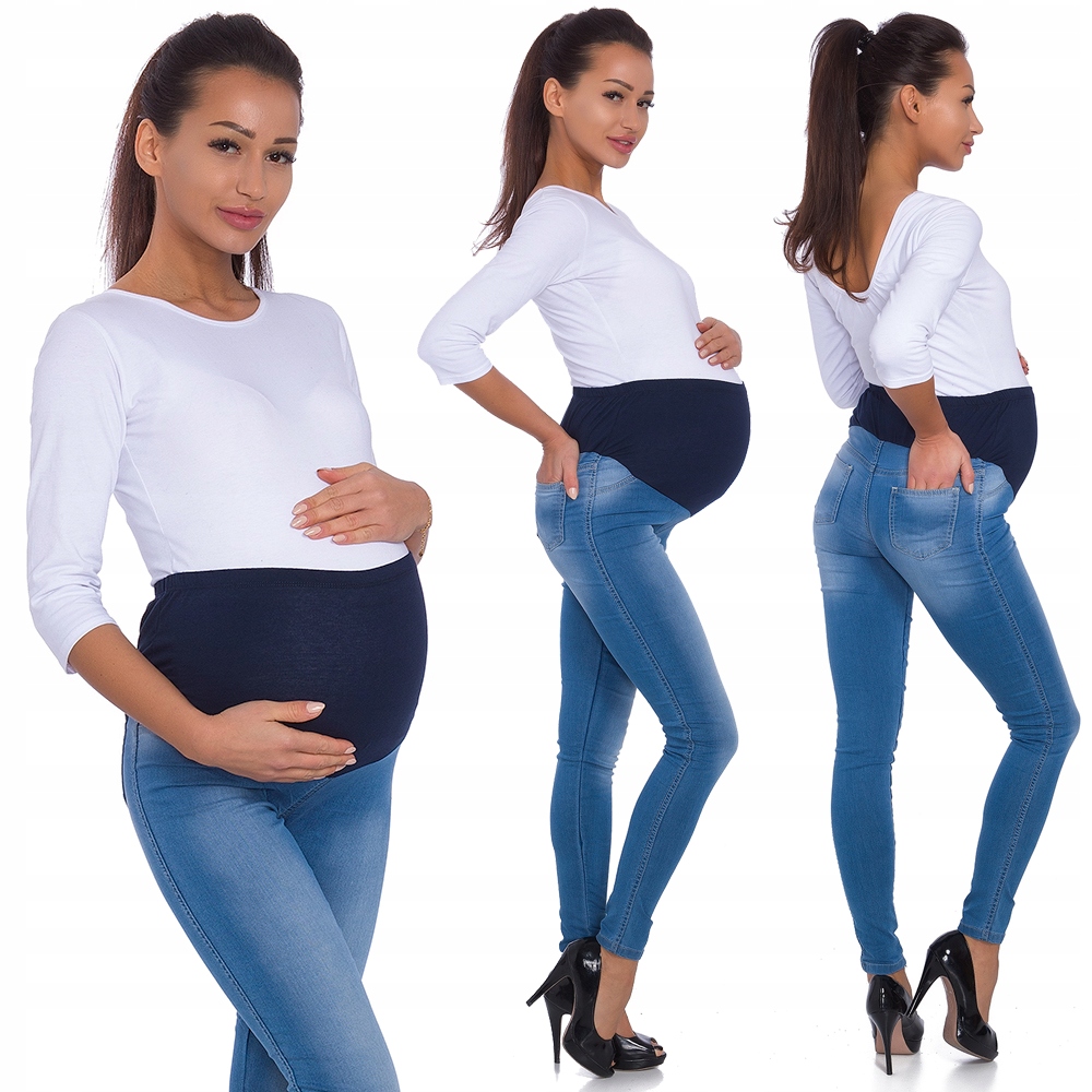 

221__roz._S__CIĄŻOWE Spodnie Jeans,slim